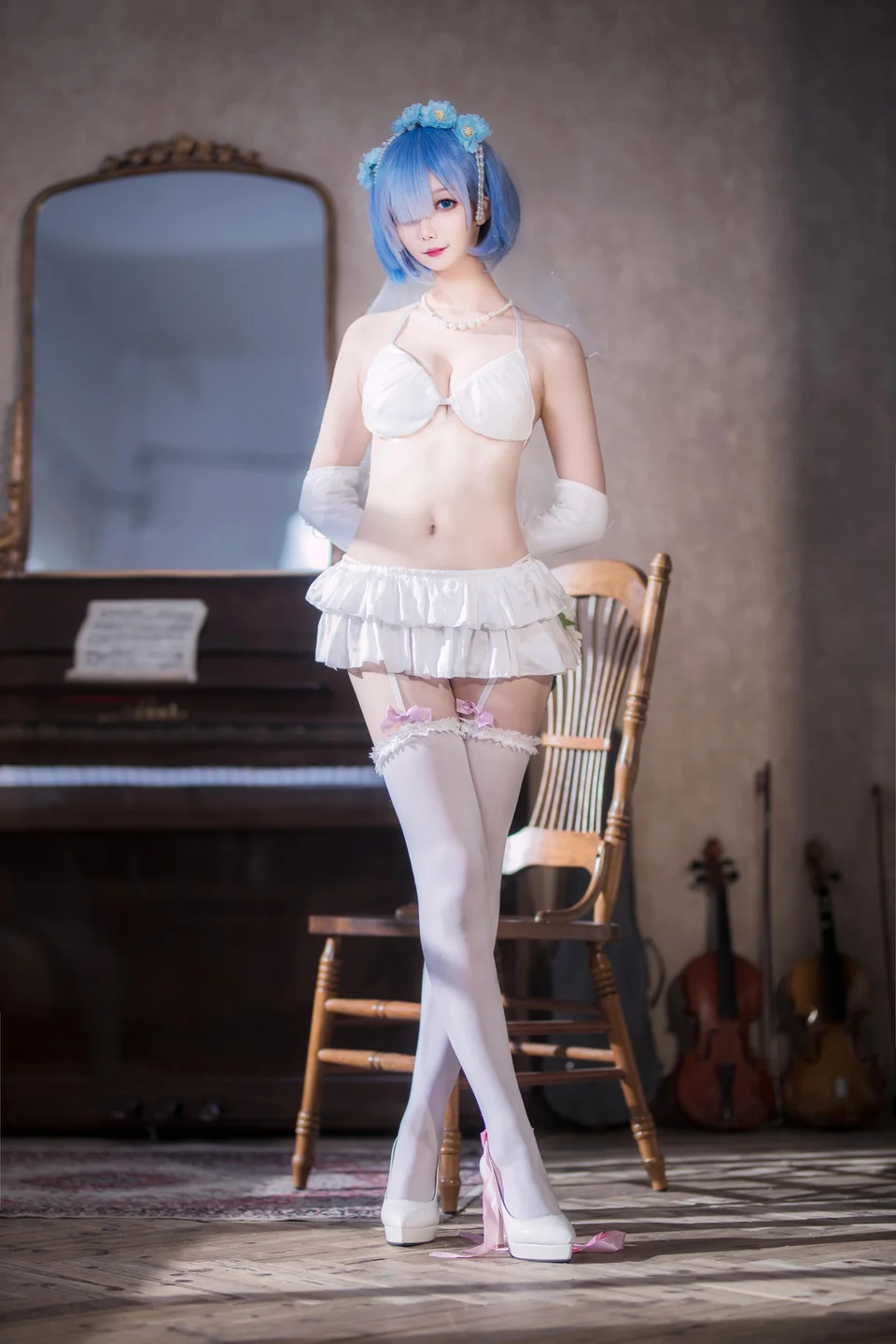 封疆疆v - 蕾姆 花嫁 [26P-118MB] tg@simisebaisi 【丝足阁】003.webp